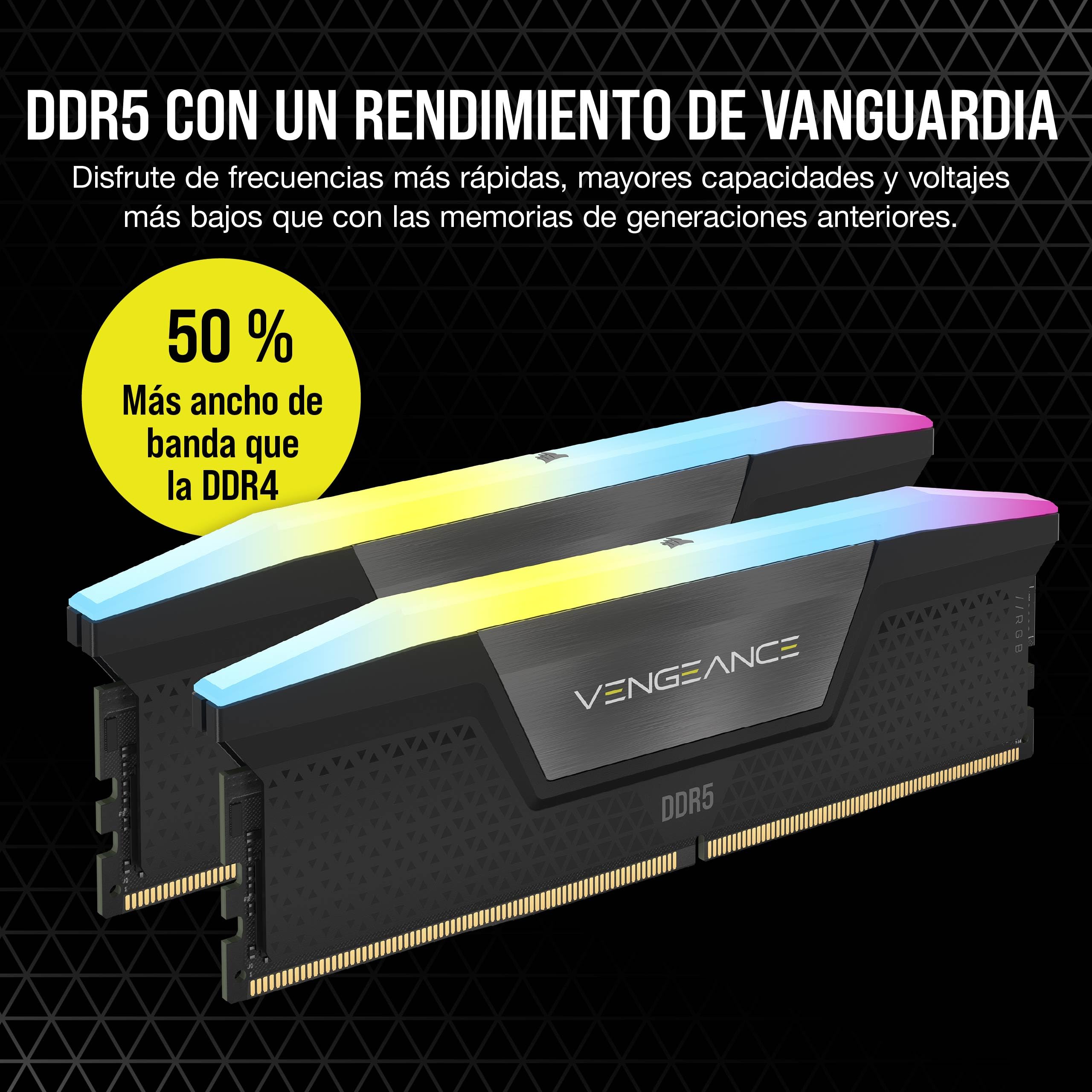 Corsair vengeance rgb ddr 32gb 新品未開封 CORSAIR Vengeance RGB DDR5 RAM 32GB (2x16GB) hasta 6600MHz CL38