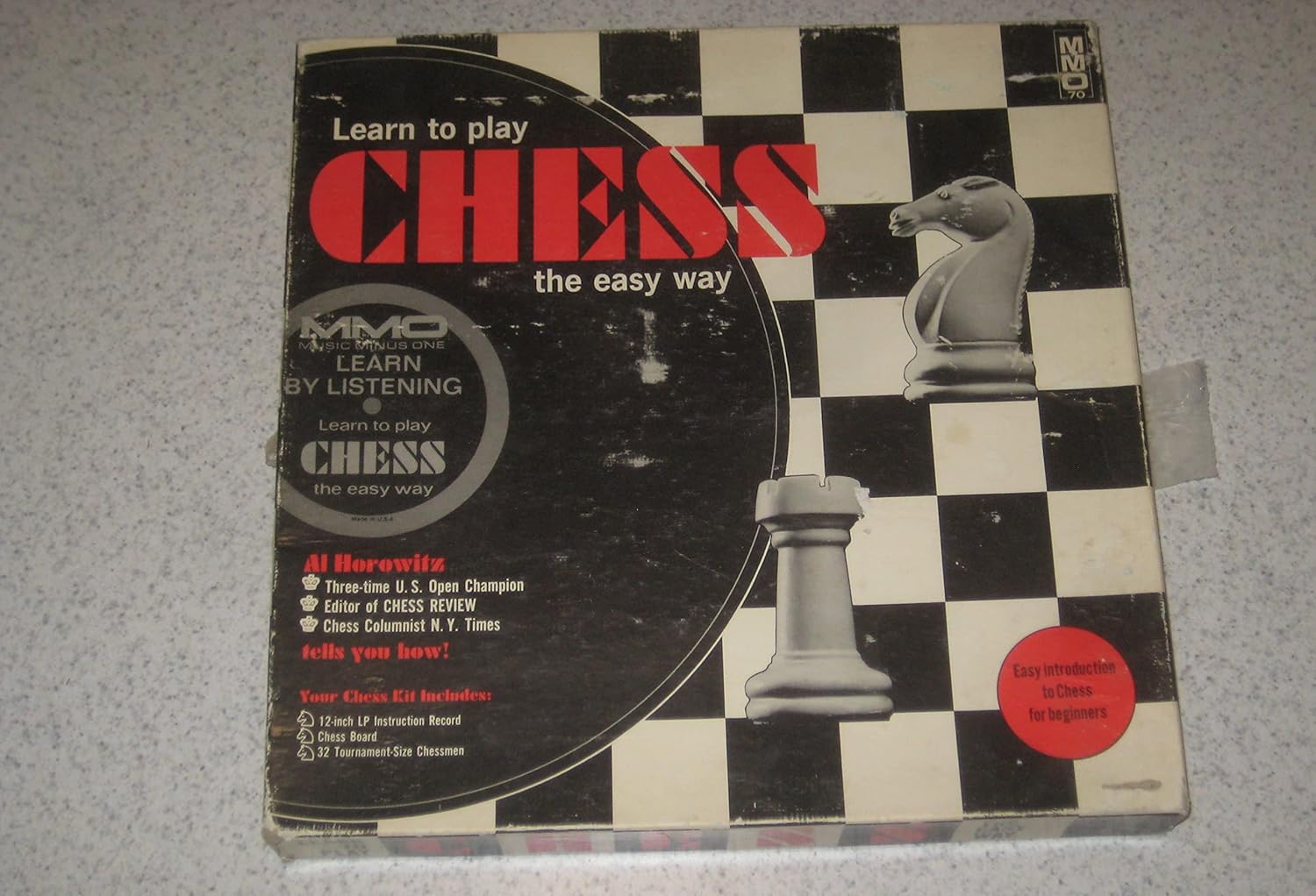 LEARN TO PLAY CHESS THE EASY WAY (BY RECORDED INSTRUCTION) vinyl lp