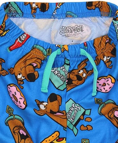 Miniatura 3 de Scooby-Doo Scooby Snacks - Pantalones de pijama de franela para niños (azul, 6), Azul