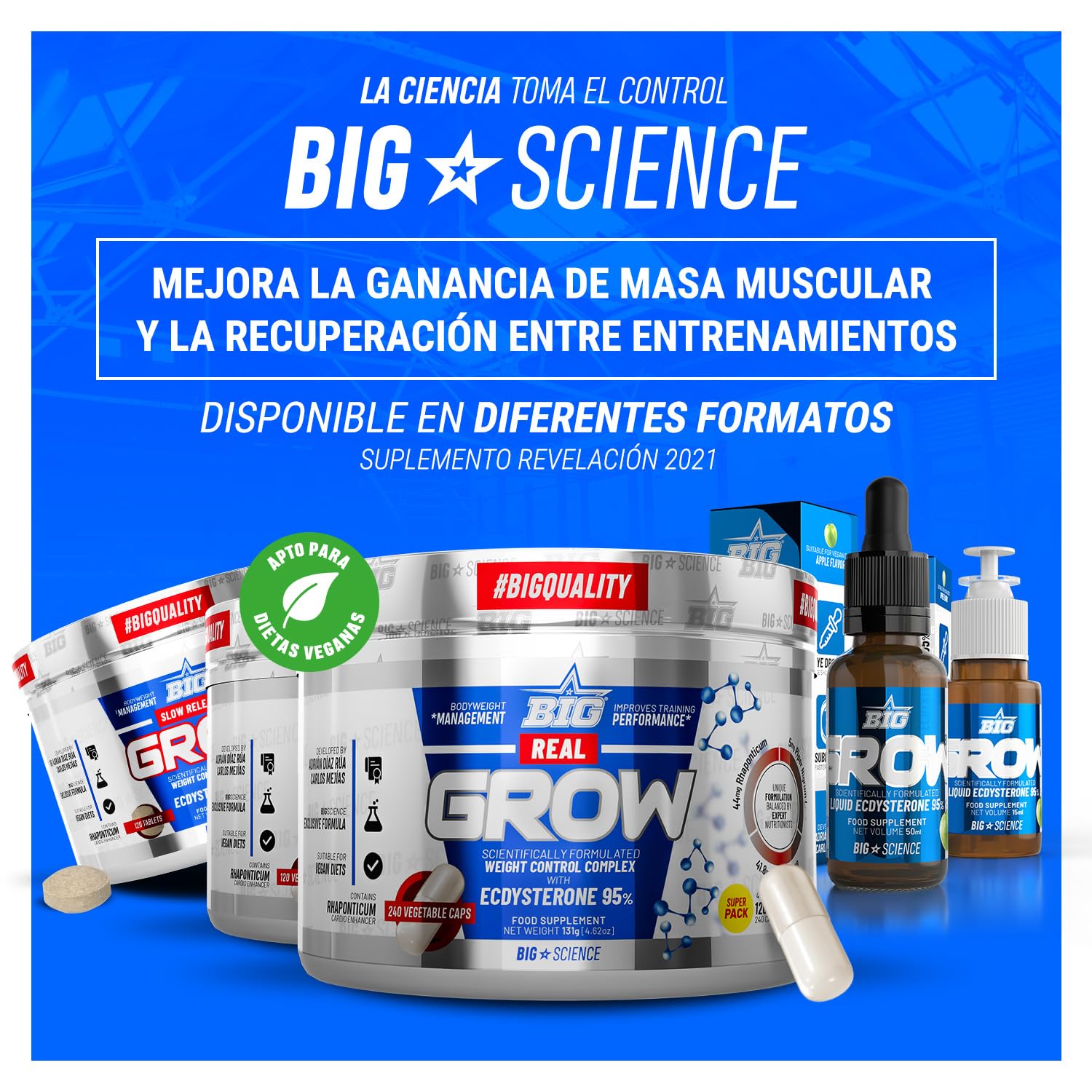 Ecdisterona Beta Ecdisterona 100% Natural 120 Cápsulas Masa Muscular Recuperador Muscular 95% Pureza Vegano