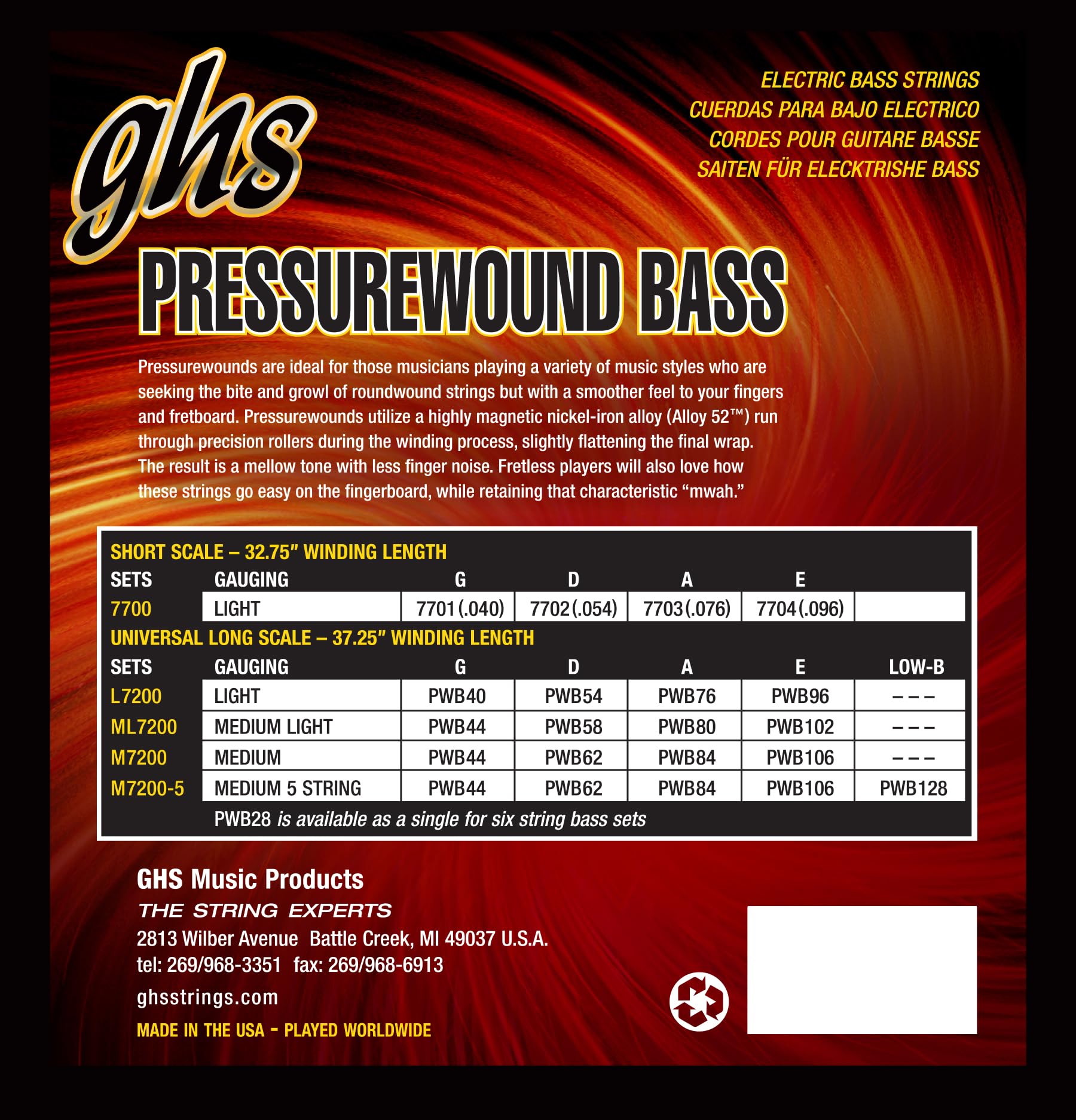 GHS 7200 ML Media Suave Pressurewound (Estándar Escala larga 34")