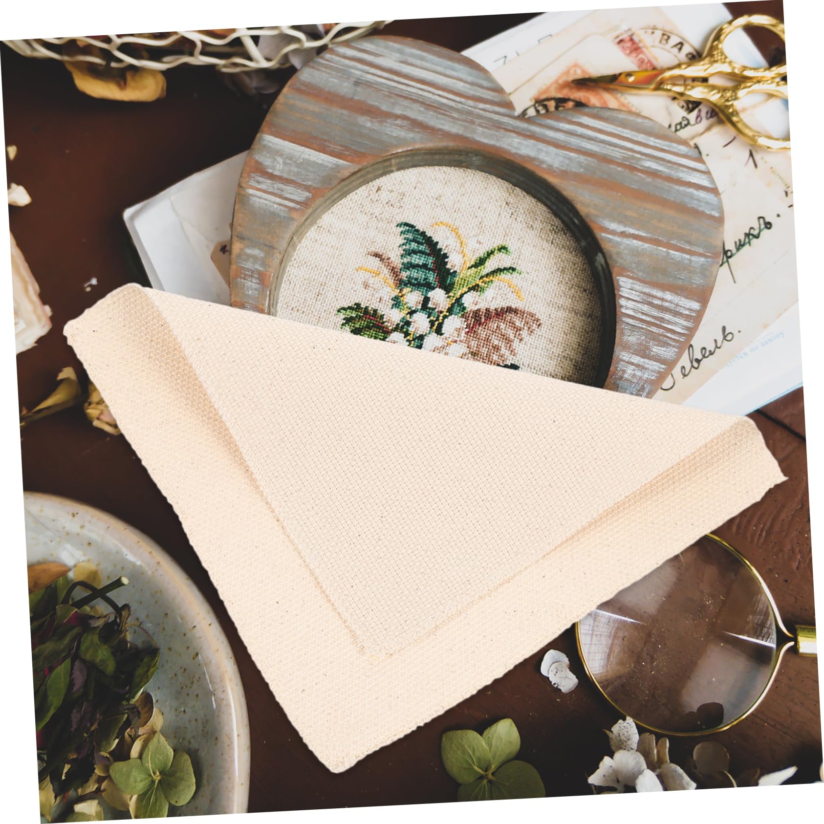 CIMAXIC Beginner-Friendly Cross Stitch Fabric 5 Sheets Embroidery Cloth Gridding for Precision