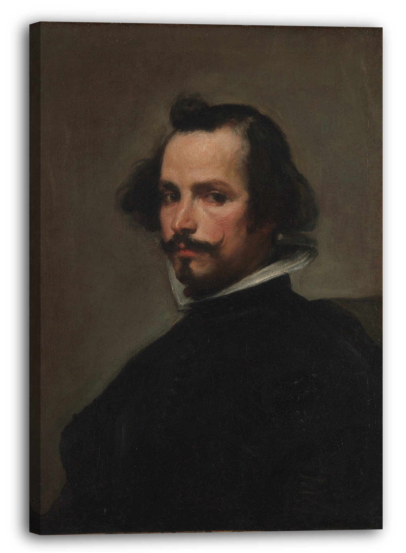 Printed Paintings Impresión sobre Lienzo (80x120cm): Taller de Velázquez - Retrato de un Hombre