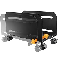 RICOO Carello PC Supporto RH-04 casse computer Con rotelle Sostegno torre pavimento Work