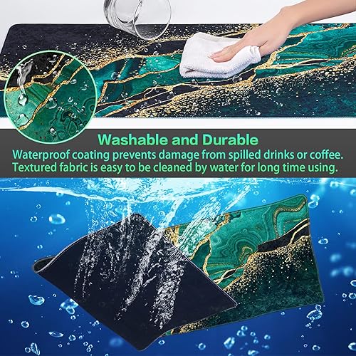 Miniatura 5 de Canjoy - Alfombrilla de mouse extendida para juegos, 31.5 x 15.7 pulgadas, XXL grande, grande, teclado de computadora, alfombrilla de escritorio con