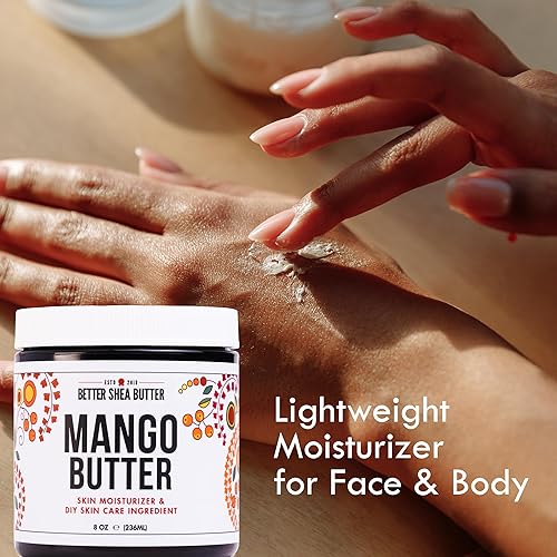 Miniatura 2 de Better Shea Butter Mantequilla de mango cruda  100% natural, extraída de semillas de mango  Hidratante para la piel y el cabello  Uso con karité en
