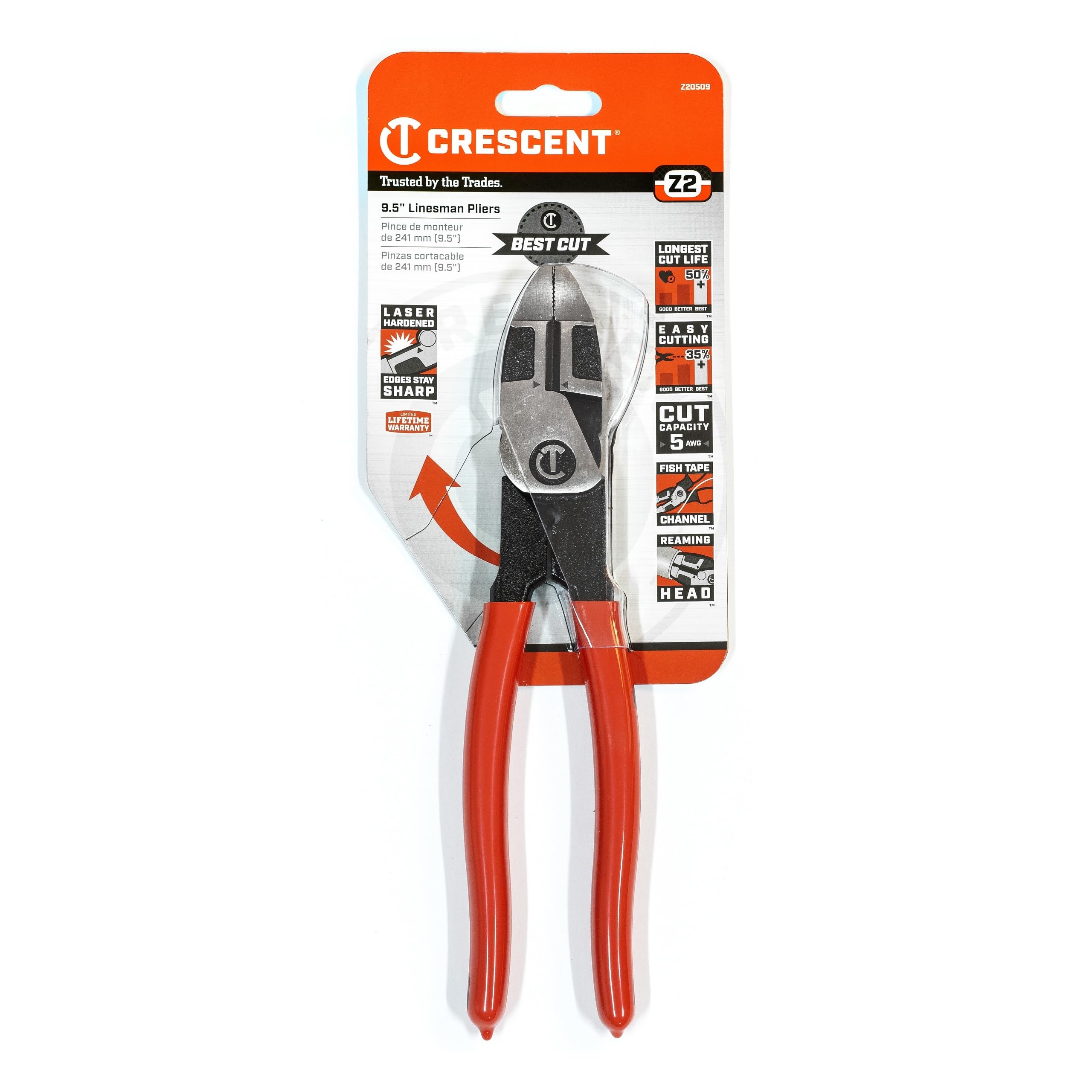 Pince Crescent Z2 outillage contre le glissement des pièces de 24,1 cm