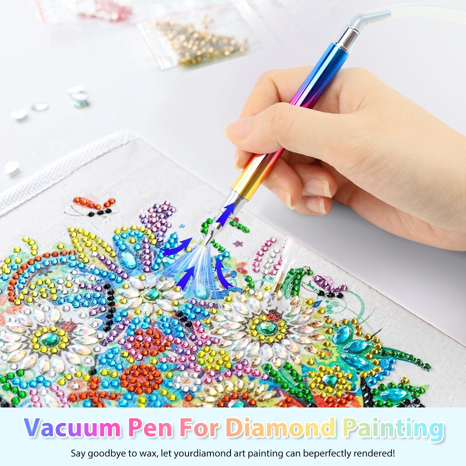 Oplaadbare Vacuüm Pen Voor Diamond Painting (waterdicht
