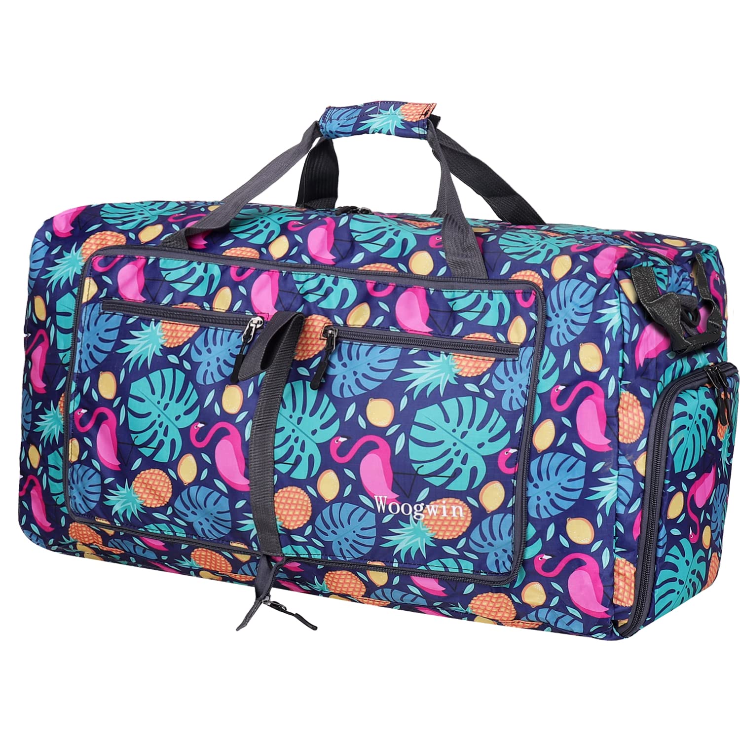 Woogwin Pineapple Big Size Waterproof 100L Foldable Travel Duffel Bag, 100L Large Capacity, 31x17x13 inch, Ideal for Travel, Beach, Gym, Sports, Workouts, Camping, Hiking — image 1