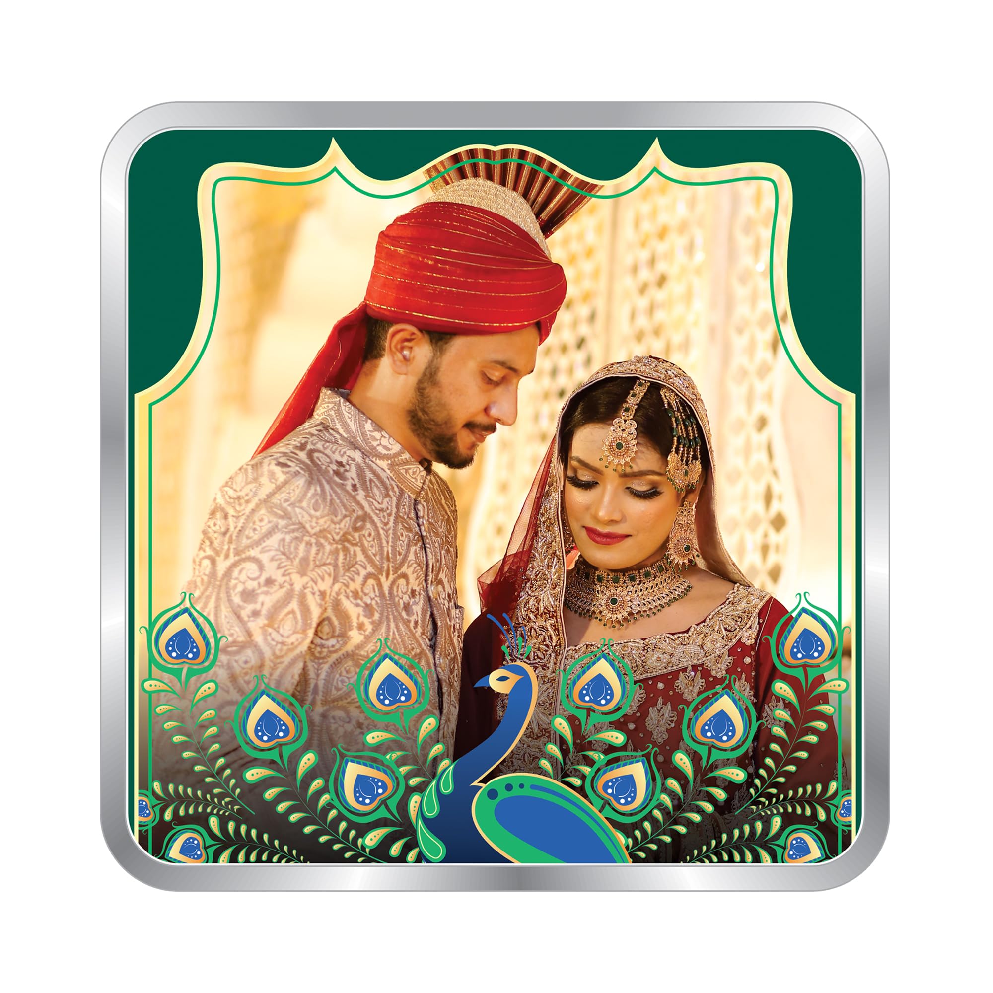 BIS Hallmarked Personalised Newly Married Anniversary Square Silver Coin in 20 Gram 999 Pure by ACPL-image-26