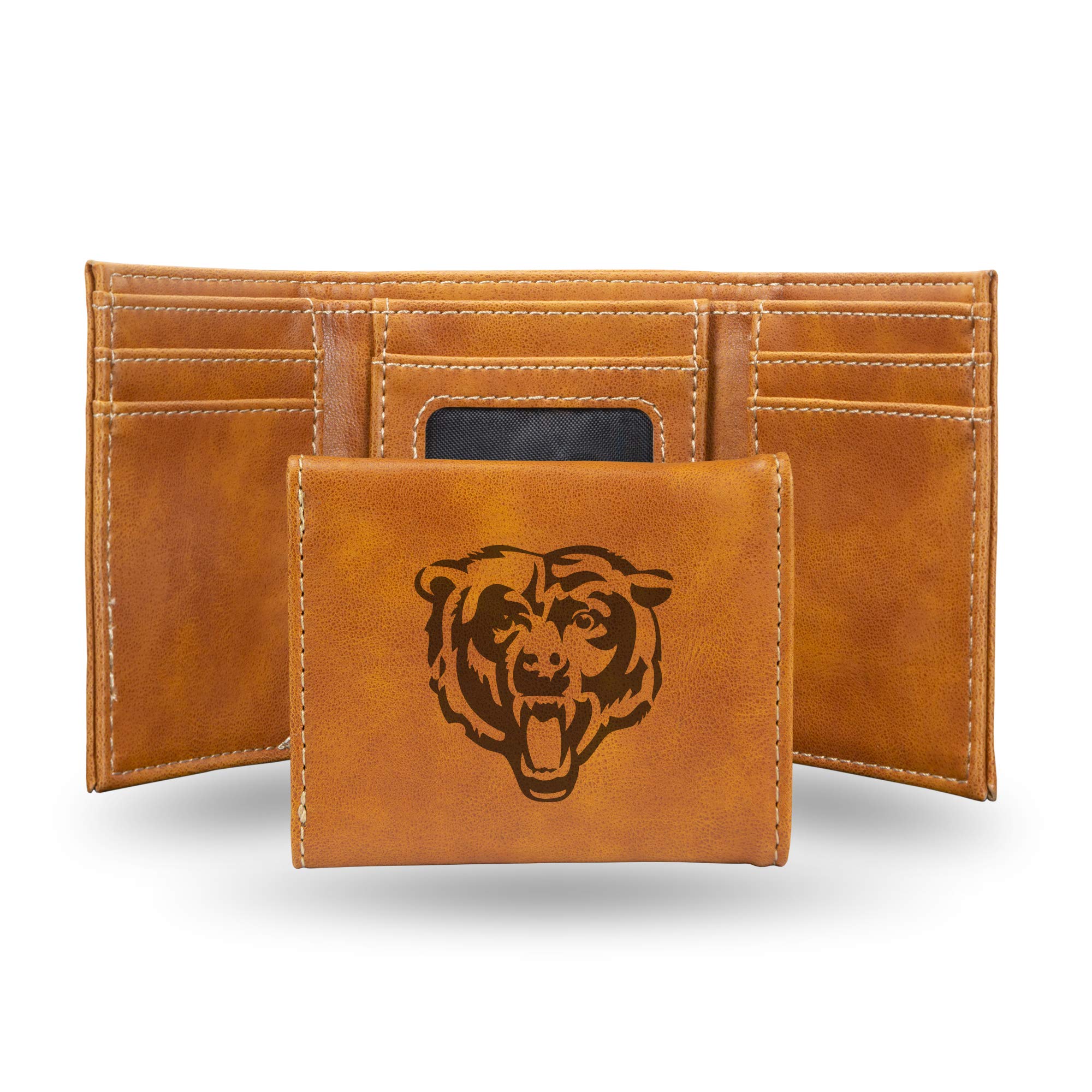 Rico Industries NFL Chicago Bears Brown Generic Watch and Team Logo Tri-Fold Wallet - Great Men's Gift Item