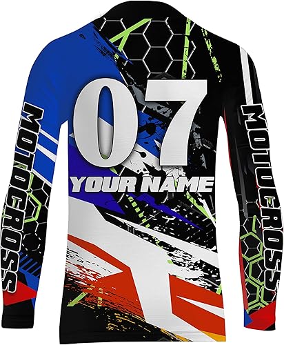 Miniatura 3 de NMS325 - Camiseta de manga larga para niños, motocross y motocross para motociclistas
