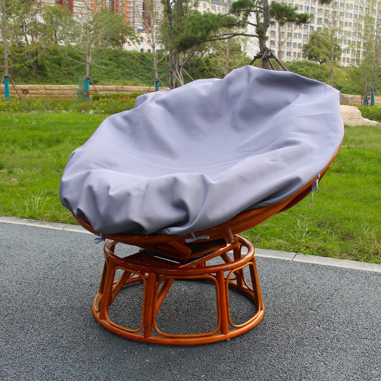 Double Cushion Covers Only, Outdoor Cushion Waterproof Papasan Chair