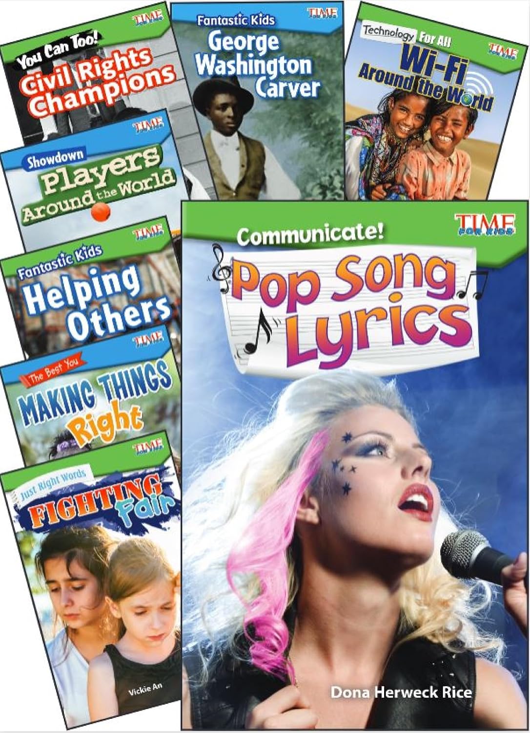 Teacher Created Materials TIME FOR KIDS Social Studies Grades 2 to 3, Set of 8 (TIME FOR KIDS®: Informational Text)