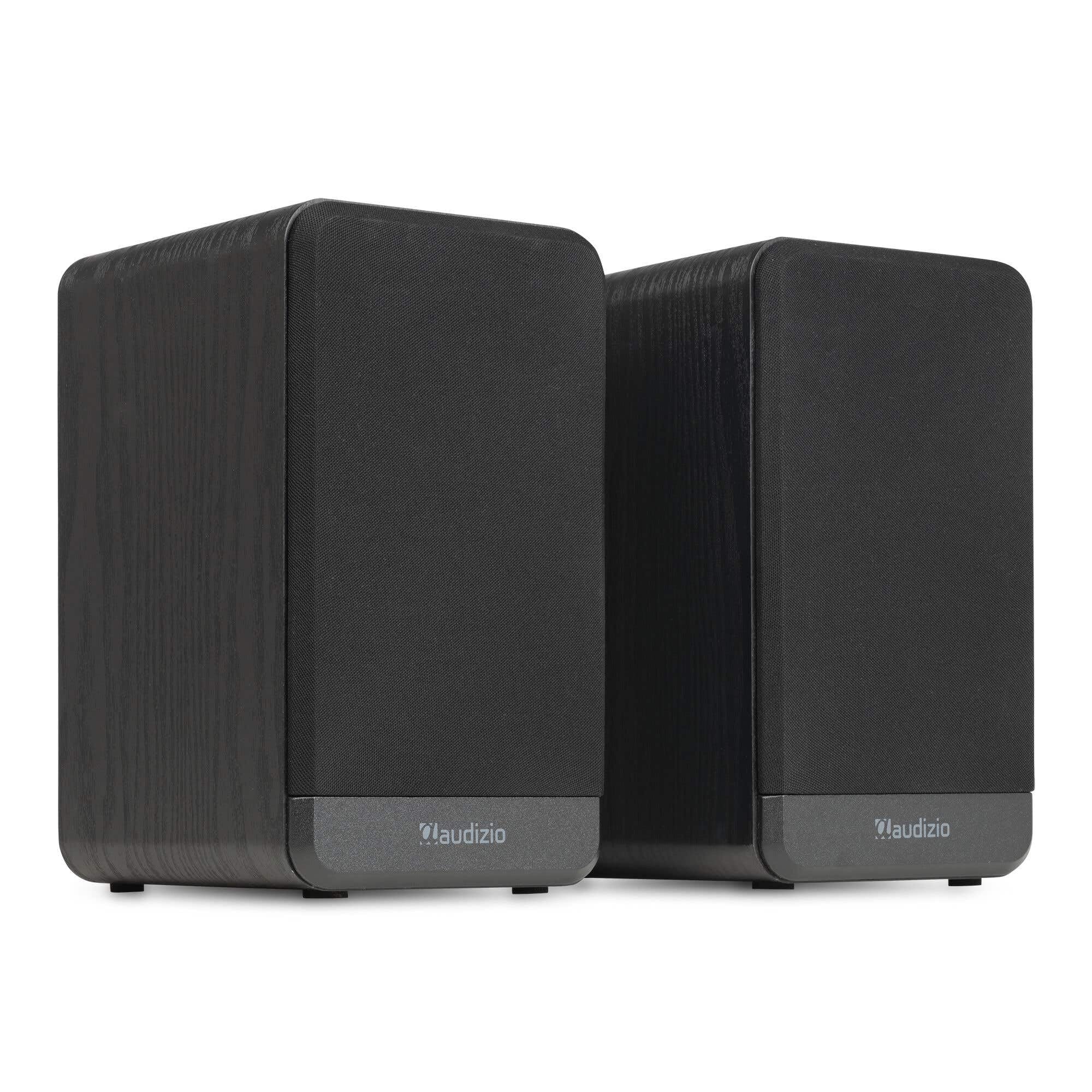 Audizio BS10 Aktivlautsprecher Boxen Paar - 80 Watt Bluetooth HiFi Lautsprecher Set mit HDMI ARC, Optical & RCA - Regal Lautsprecher, Studio Boxen für PC, TV & HiFi - Schwarz