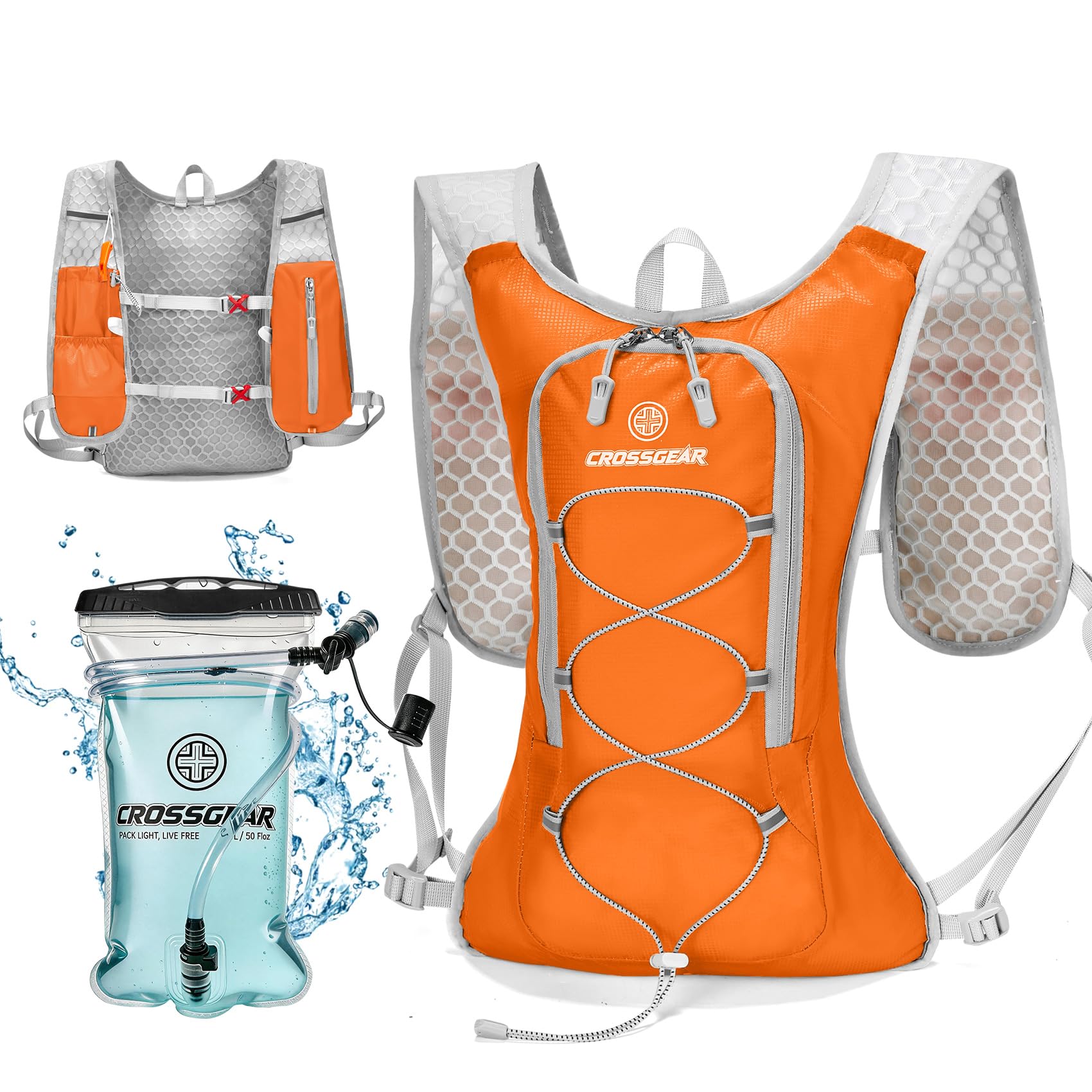Hydration Running Vest with 1.5L Water Bladder BPA-Free
