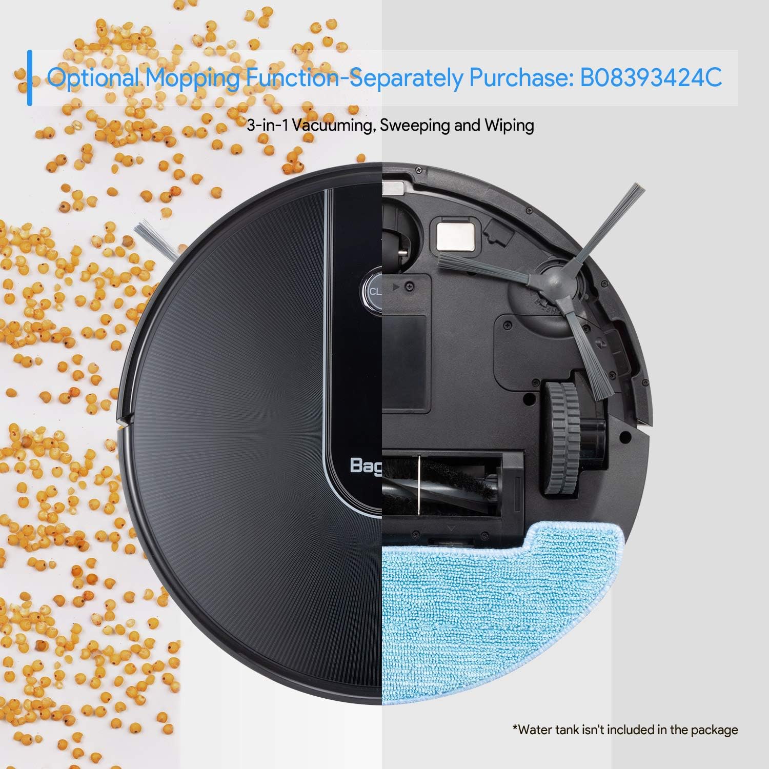 50% Off Discount Bagotte BG700 Robot Vacuum, Wi-Fi Robotic Vacuum Cleaner with Mop, 2.7 Thin, Strong Suction, Work with Alexa, 6 Cleaning Modes, Ideal for Low-Pile Carpet, Floor, Pet Hair Super Brands Bagotte BG700 Robot Vacuum, Wi-Fi Robotic Vacuum Cleaner with Mop, 2.7 Thin, Strong Suction, Work with Alexa, 6 Cleaning Modes, Ideal for Low-Pile Carpet, Floor, Pet Hair