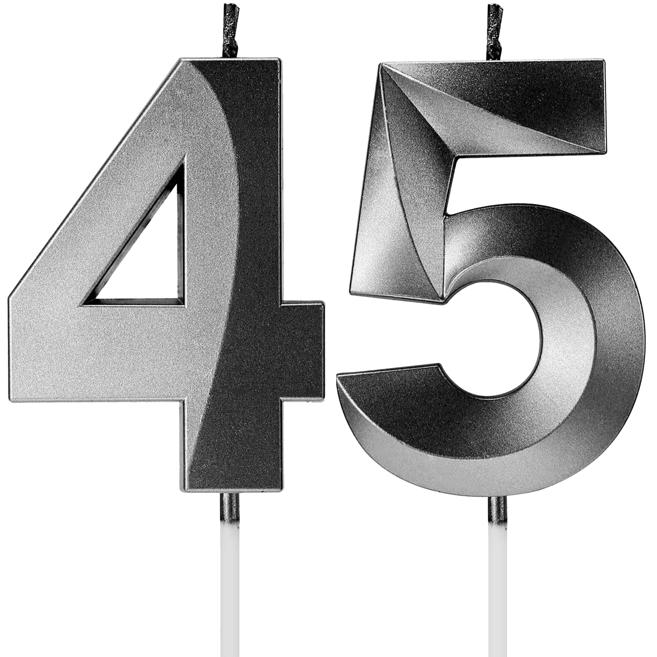 Birthday Candles Number Candles Age Year for Cakes Happy Birthday 3D Designed Wedding Anniversary Party Cake Topper Decorations