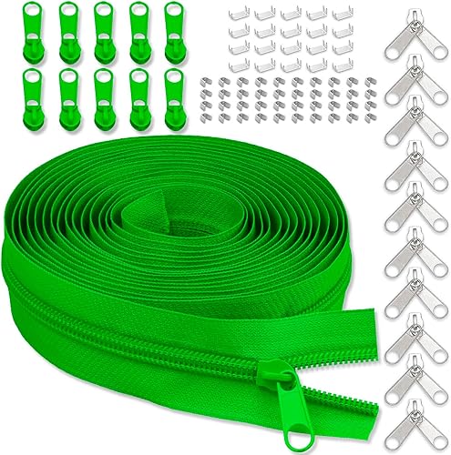 Miniatura 7 de Cinta de cremallera de nailon n. 5 para costura cremalleras YZSFIRM de 10 yardas por The Yard Cremalleras de bobina de nailon blanco para