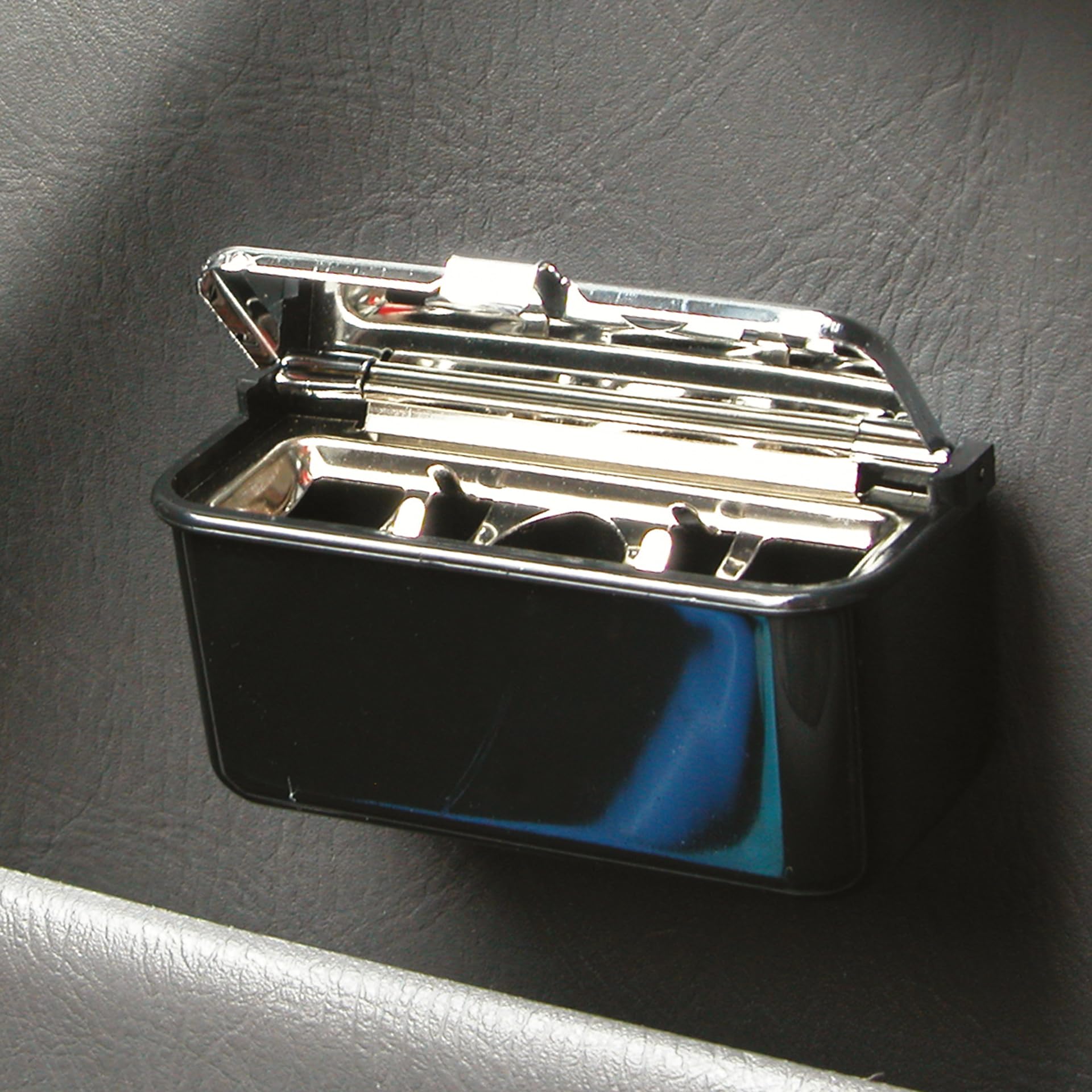 CARPOINT 0581032 Cenicero negro cromo