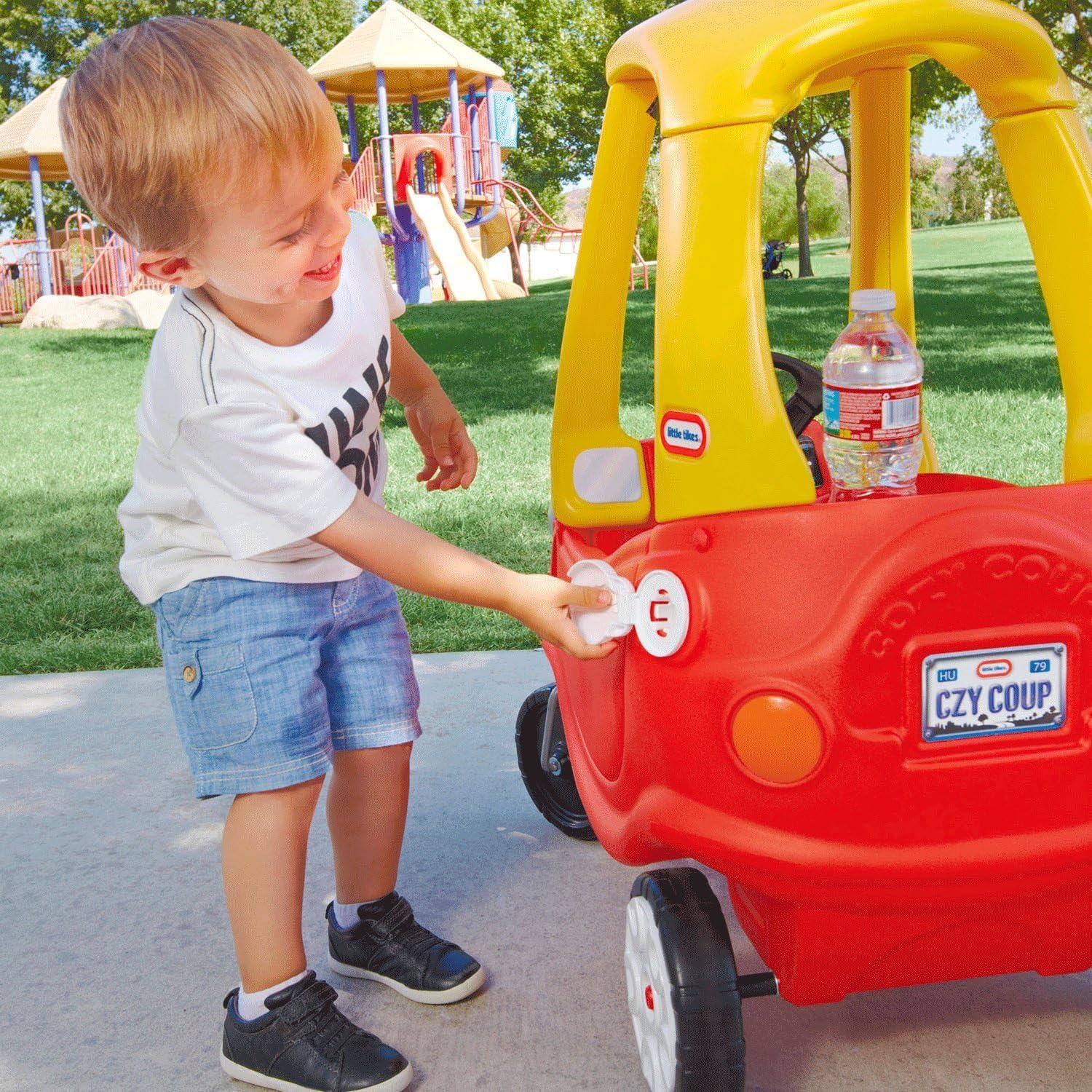 Little Tikes Cozy Coupe – Rutschauto mit funktionaler Hupe, Zündknopf und Tankdeckel, für Kinder ab 18 Monaten