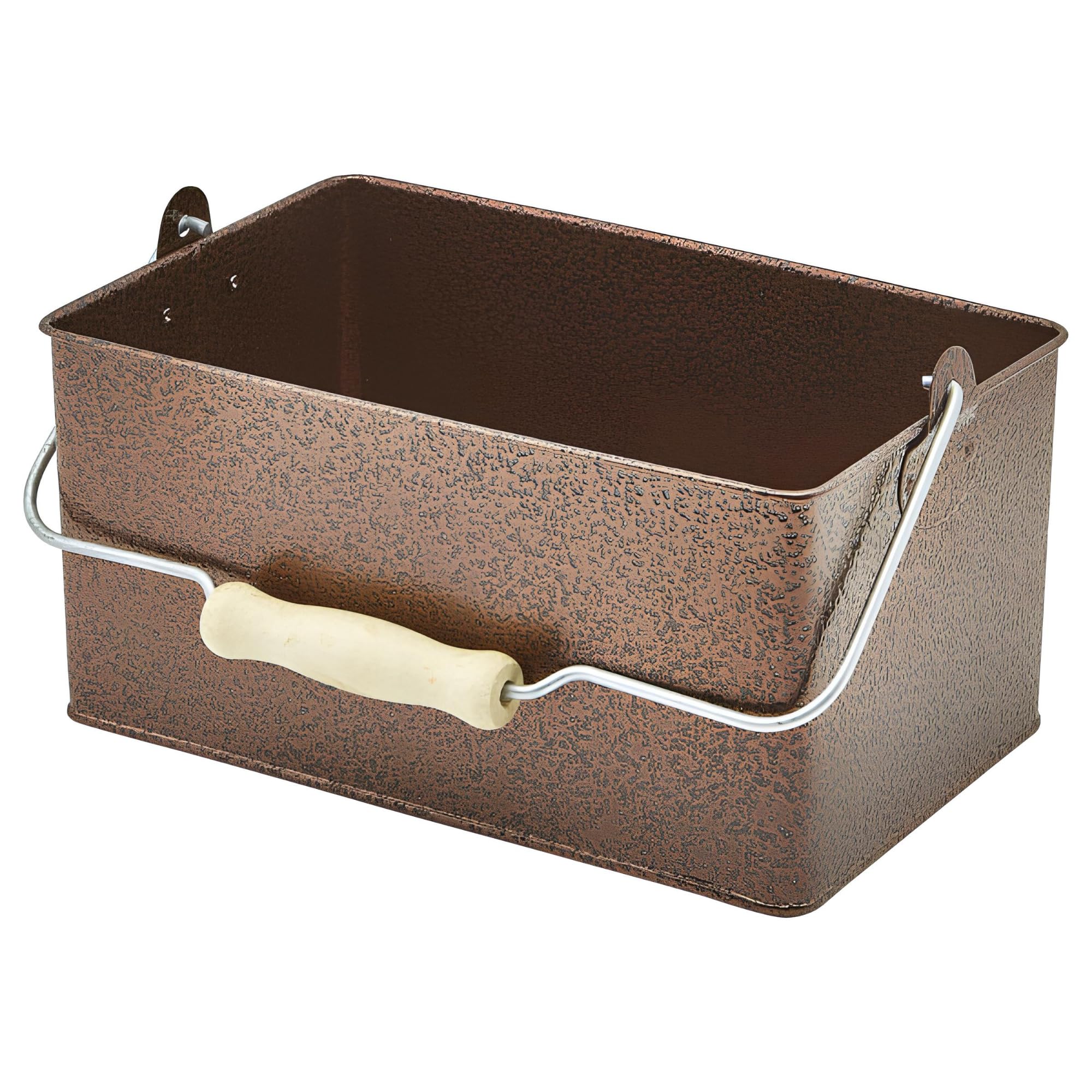 Genware Table Caddy Antique Copper 24.5 x 15.5 x 12.5cm, GSHTC2415C, Single