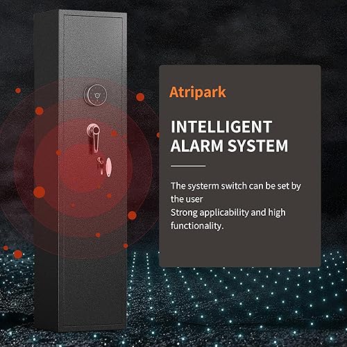 Miniatura 5 de INTERGREAT - Caja fuerte biométrica para pistolas, rifles largos, escopetas, acceso rápido, gabinete para armas largas con teclado de huellas