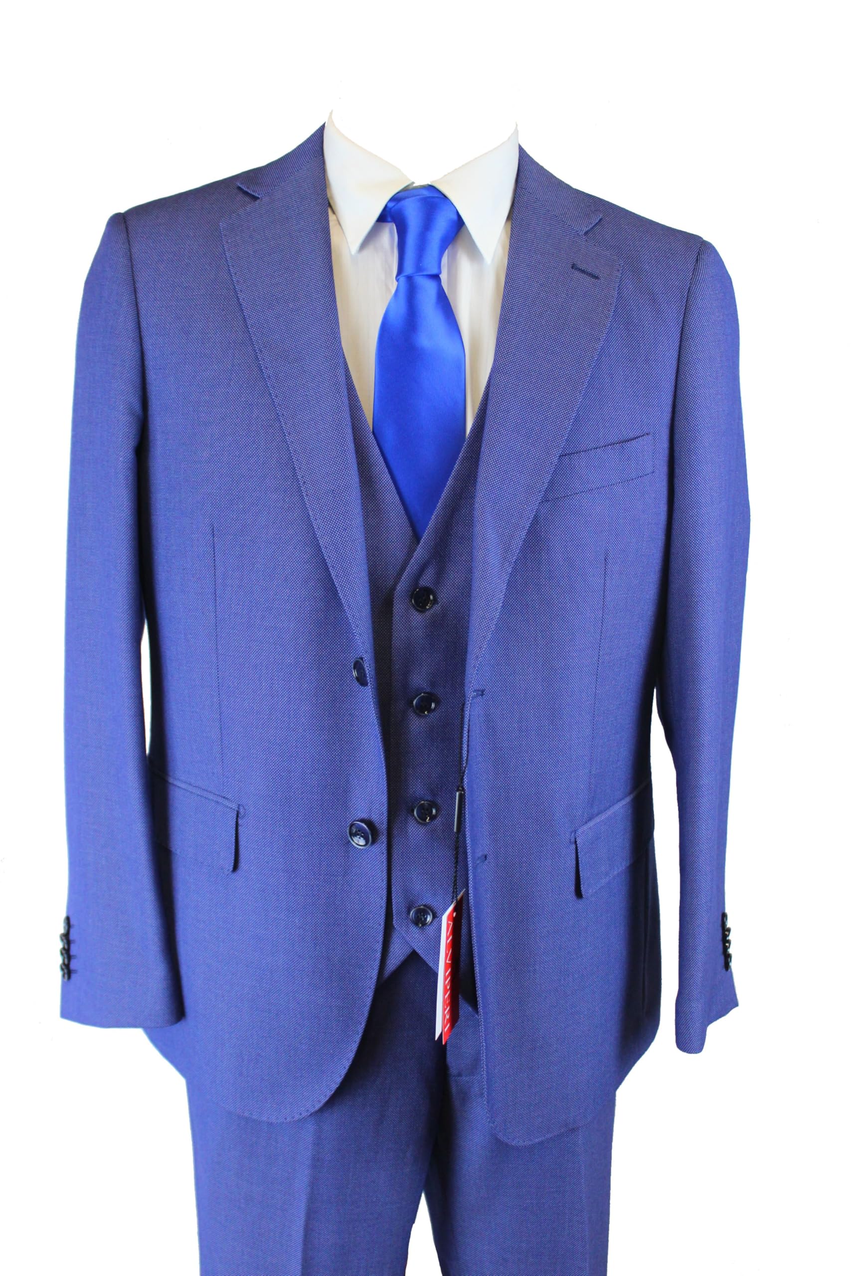 Completo Uomo Classico Tre Pezzi Giacca Gilet E Pantalone vestibilità Comoda Taglie Forti Art.242/254