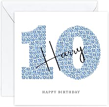 Personalised 10th Birthday Card - Tenth Birthday Card for Ten 10 Year Old Boy Son Grandson Nephew Brother Him (Age 10)