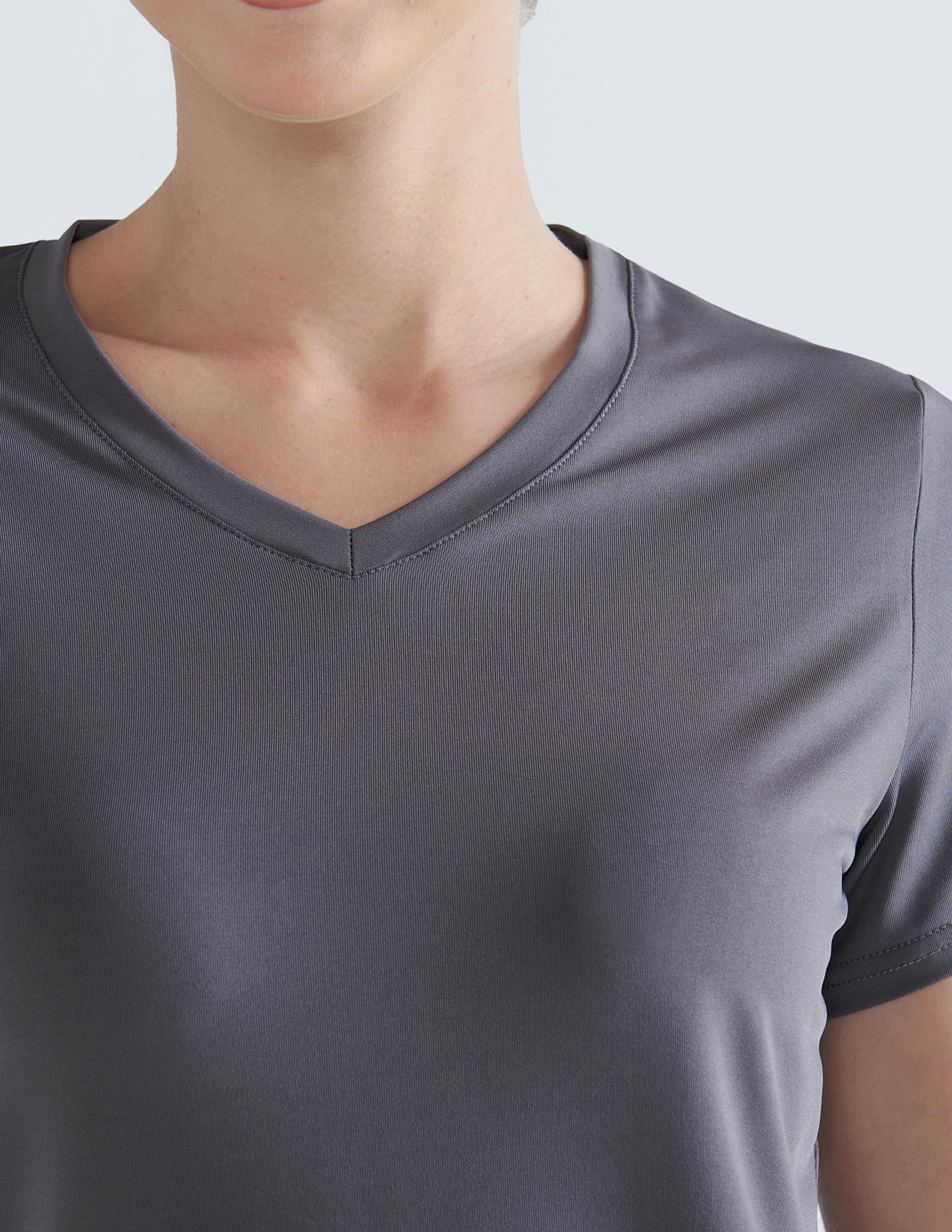 Lot de 5 t-shirts à manches courtes pour femmes, t-shirts d'entraînement athlétiques pour la gym, le yoga, la course à pied