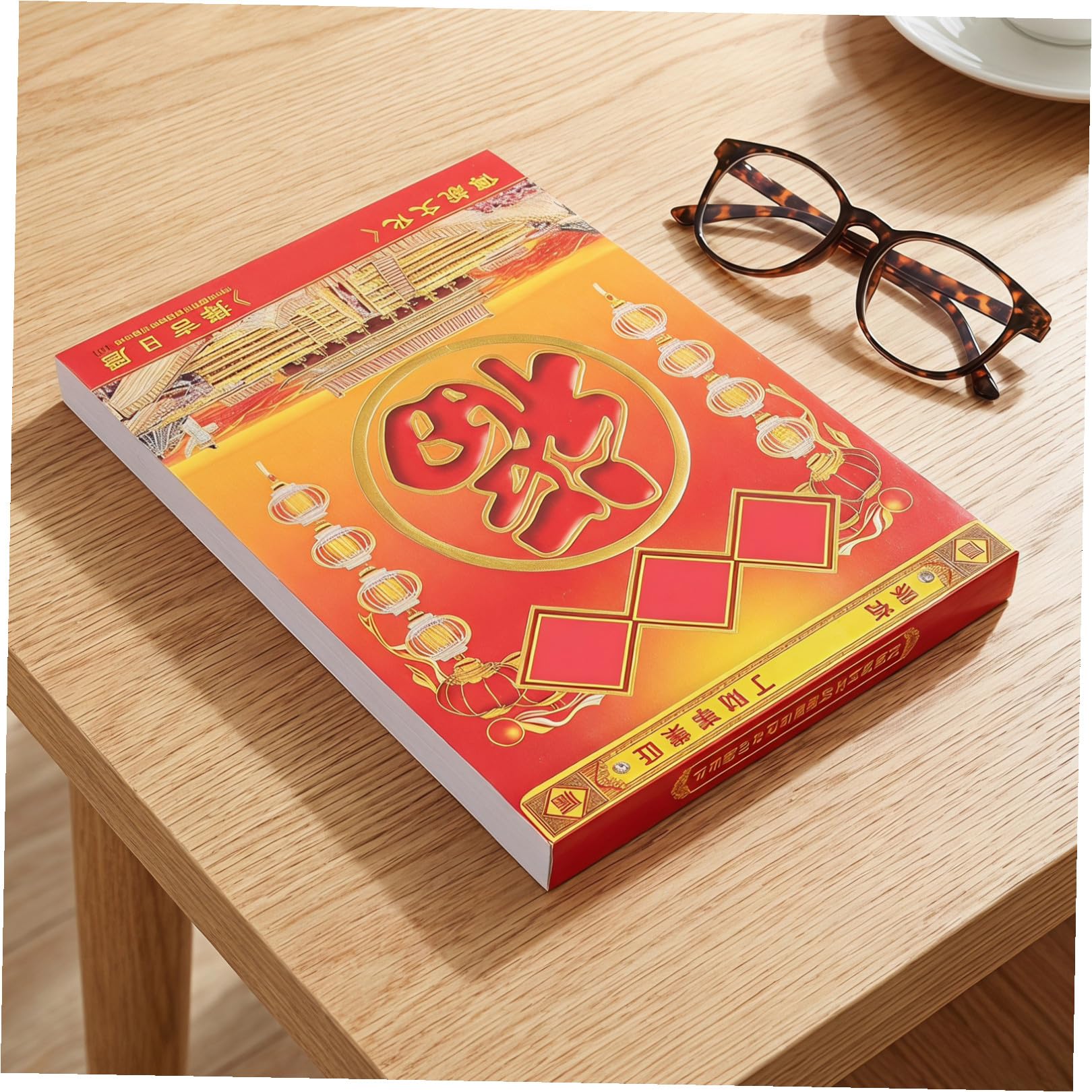 Chinesischer Mondkalender für die Wand – Traditioneller Abreißkalender 2027 – Feng-Shui-Tagesplaner für Zuhause, Büro, Feste und Jahresplanung (35 x 26 cm)