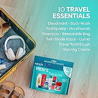 Vista 7 de Kit de viaje resellable para hombre de 10 piezas