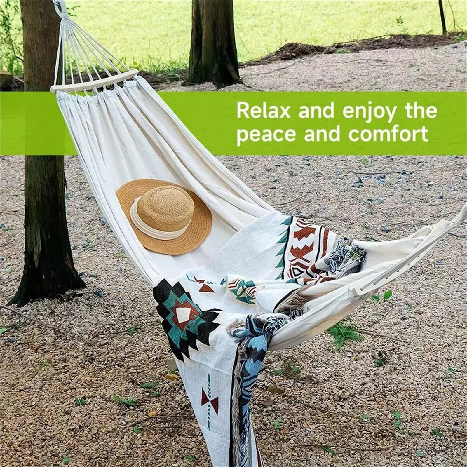 Hamaca, Hamaca Silla Columpio Camping Lona Individual para Acampar/Patio Trasero