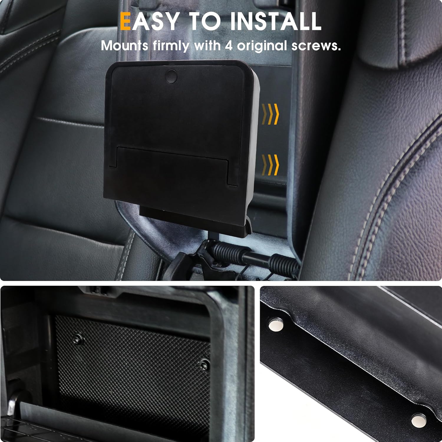 BESTAOO One-Touch Hidden Storage Box for 2019 2020 2021 2022 2023 2024 2025 2026 Jeep Wrangler JL JLU Gladiator JT 4XE Accessories 2/4-Door, Center Console Organizer Armrest