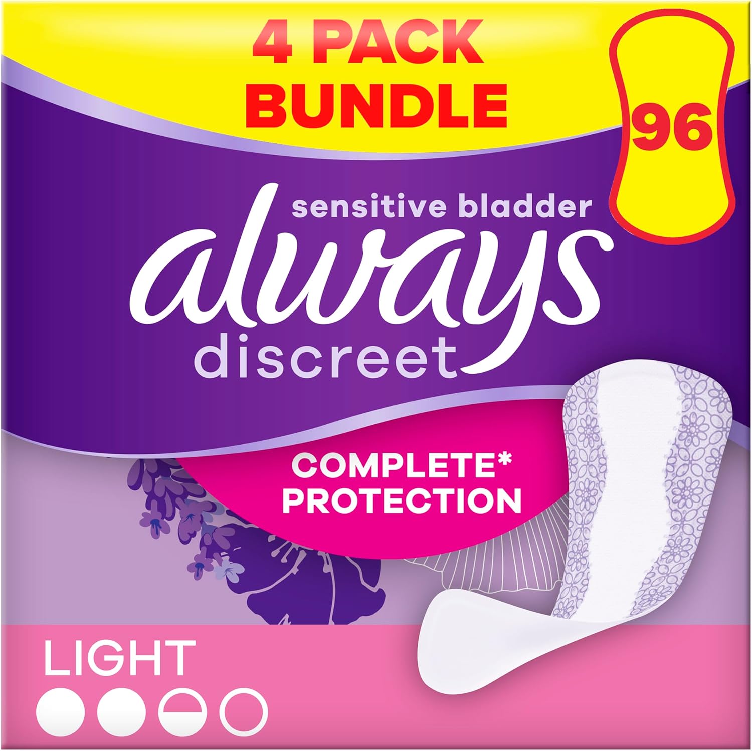 Always Discreet Liners Plus - Case Saver - 4 Packs Of 20