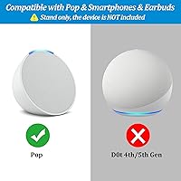 Vista 2 de PlusAcc Soporte para Pop con puertos de carga USB-C y USB-A, estación base de soporte de mesa para cargar teléfonos celulares y auriculares, base