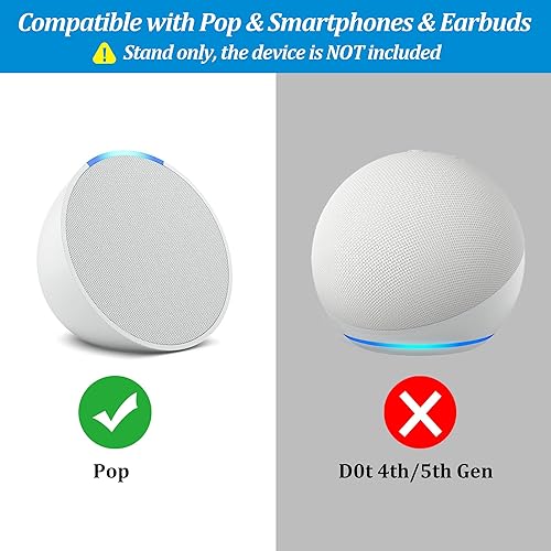 Miniatura 2 de PlusAcc Soporte para Pop con puertos de carga USB-C y USB-A, estación base de soporte de mesa para cargar teléfonos celulares y auriculares, base