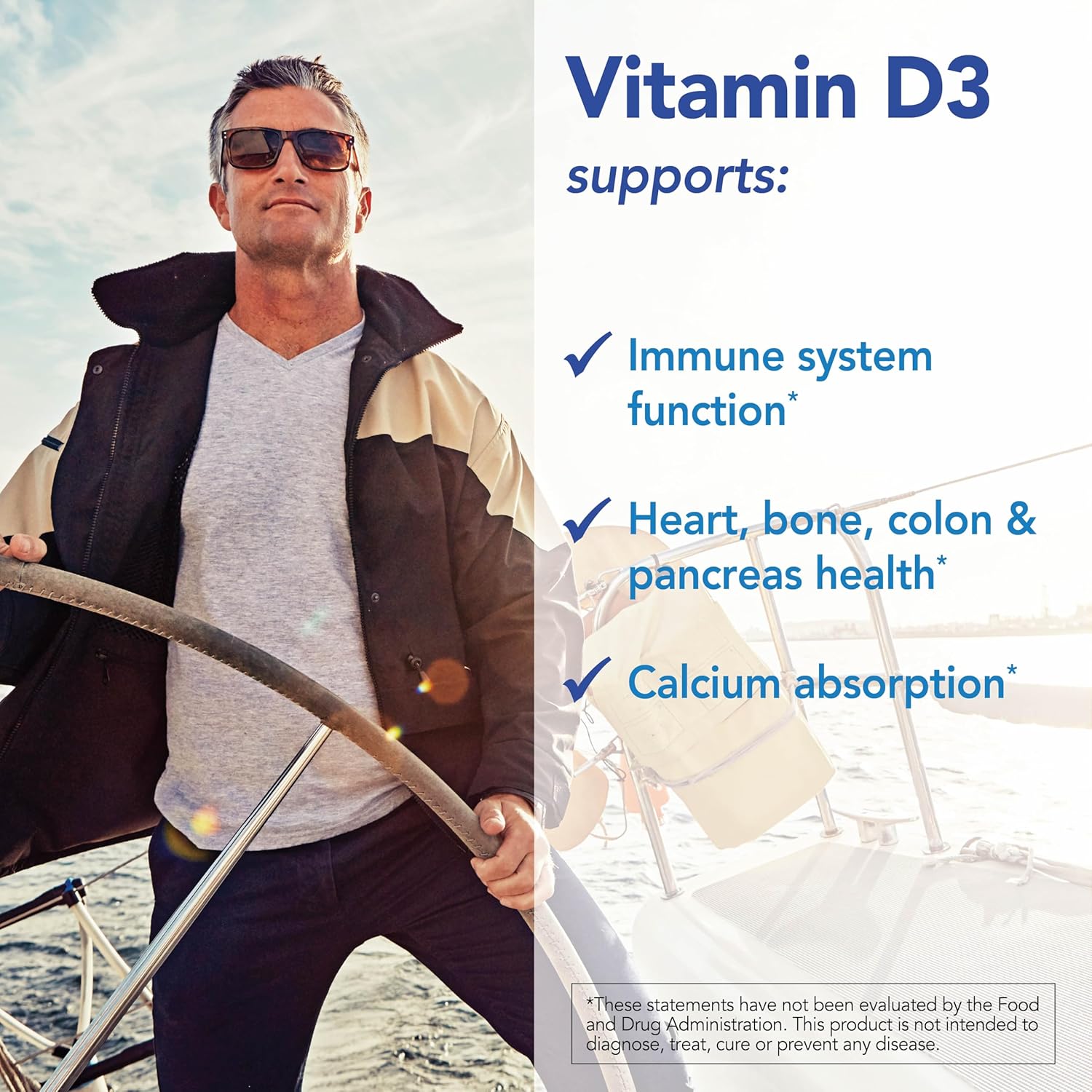 Patient One Vitamin D3 5,000 IU | Supplement to Support Immune, Heart and Bone Health* | Absorbable Cholecalciferol Form | 120 Capsules | 2 Pack