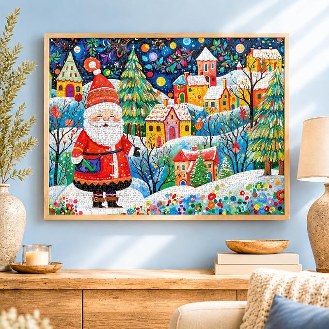 Puzzle de 1000 Piezas Santa's Yuletide Village miniatura 2