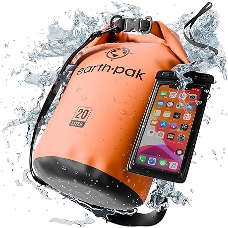 Earth Pak Dry Bag - Waterproof Dry Bag Backpack for Kayaking -...