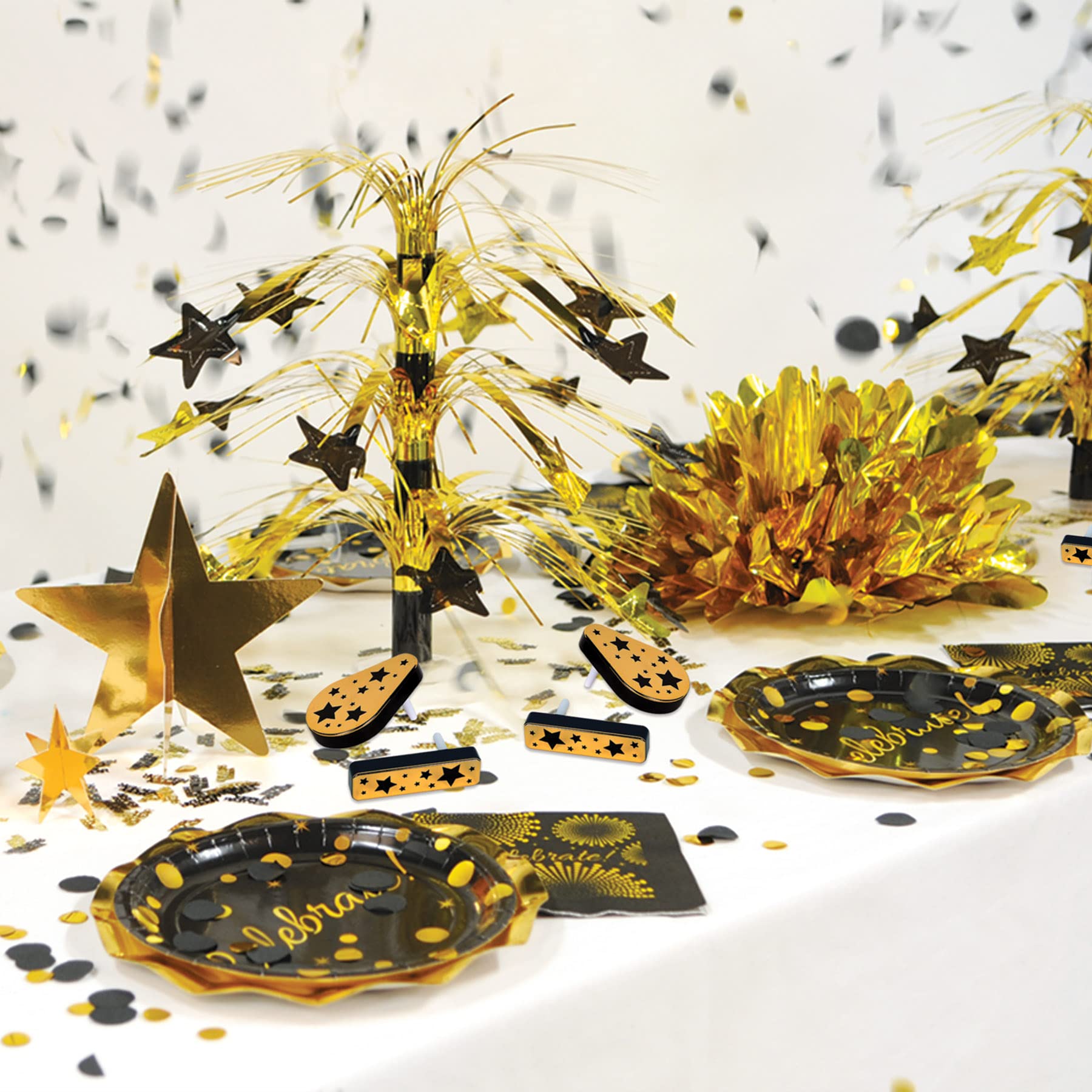 Beistle 80230 BKGD Kunststoff-Rauschmacher, Metallic, 20 Stück