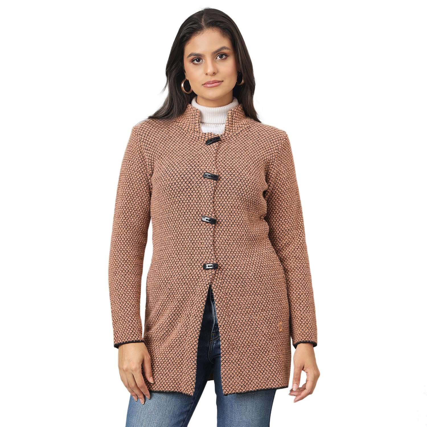 duke Women's Acrylic Blend Modern Cardigan Sweater-picture-32