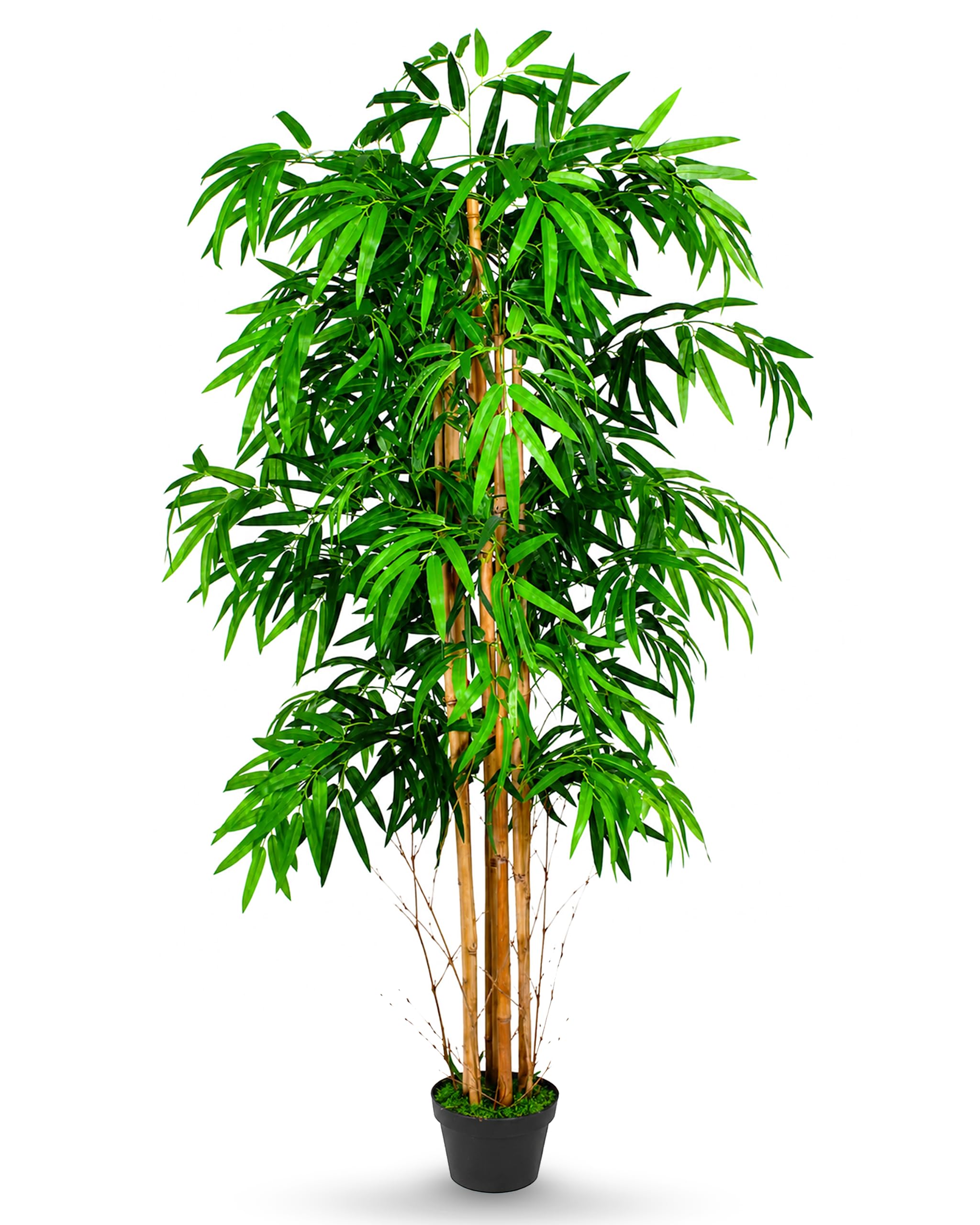 Bambou Plante Artificielle Artificiel Plastique 150cm Decovego