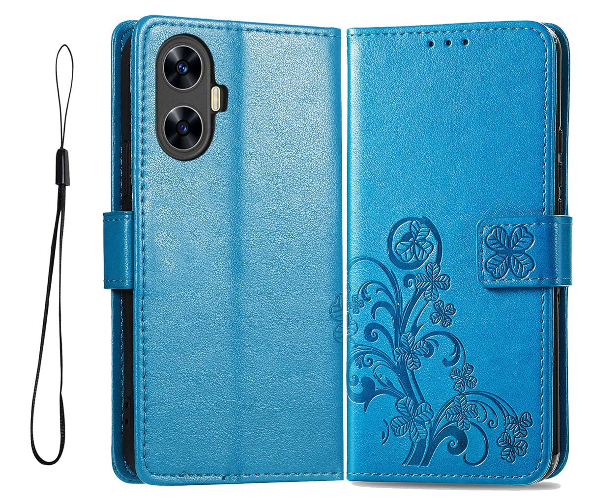 Custodia Flip GOKEN Per Realme C55 - Portafoglio Pelle Con Slot Carte