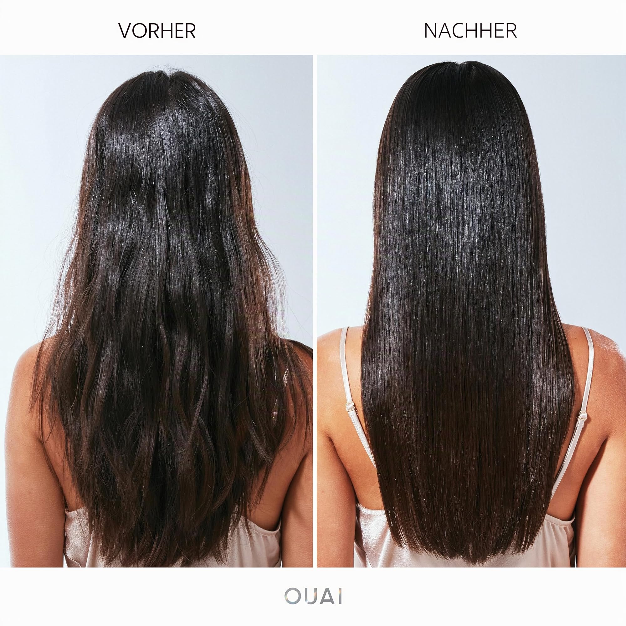 OUAI Hair Gloss – Glanzbehandlung für die Dusche mit Frizz-Kontrolle – Hitzeschutz-Haarglaze mit Hyaluronsäure, Reiswasser + Panthenol – frei von Parabenen, Phthalaten & Sulfaten (177 ml)