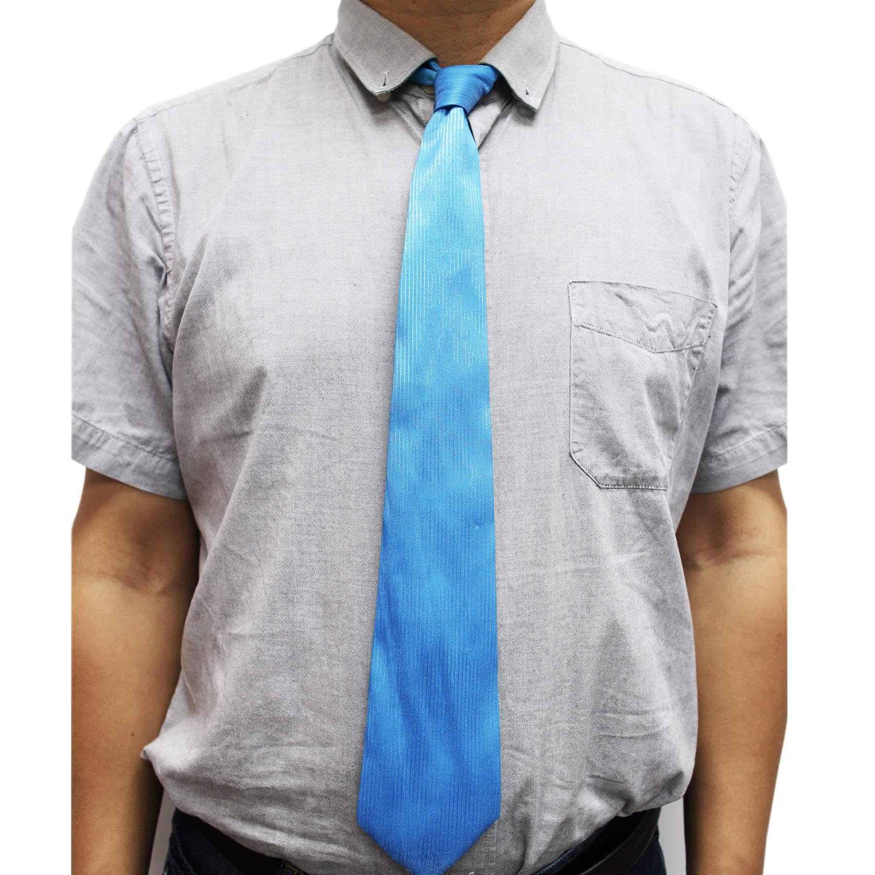 Light Up Ties for Men 7 Colors Luminescent fiber Necktie USB Recharging Waterproof Glow Blinking Party