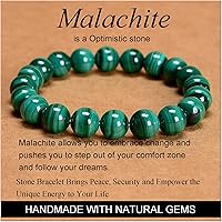 Vista 576 de MASSIVE BEADS Pulsera elástica de yoga hecha a mano con piedra natural, cristal curativo, energía, regalos para adultos unisex de 0.157 in, 0.236