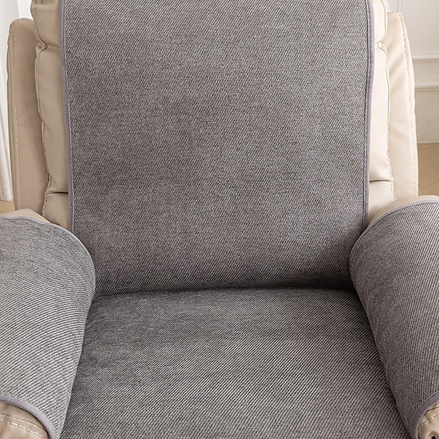 Funda Sillón 1 Plaza Antideslizante Lavable, Protector De Sofá Individual