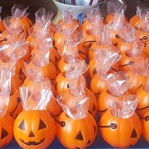 Miniatura 4 de 4E's Novelty Mini cubos de calabaza para dulces de Halloween a granel para niños, bolsas de golosinas de Halloween (paquete de 24)