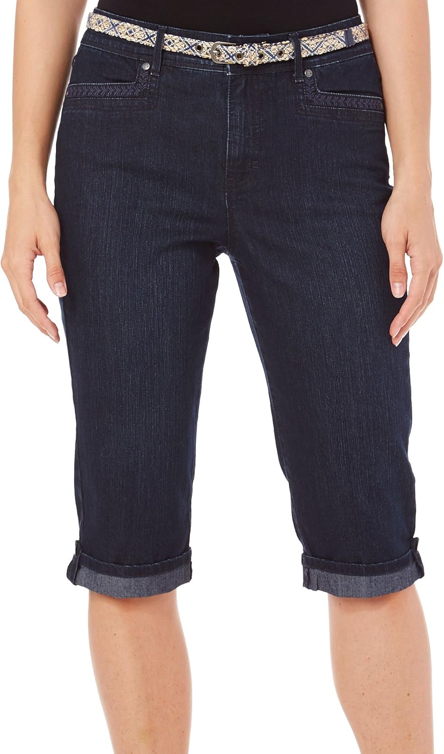 Gloria vanderbilt capris elastic waist Clearance